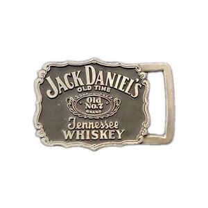 JACK DANIEL'S Distillery Belt Buckle OLD NO. 7 2004 BLACK SILVER